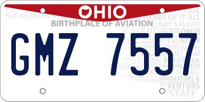OH license plate GMZ7557