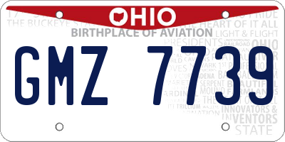 OH license plate GMZ7739