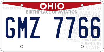 OH license plate GMZ7766