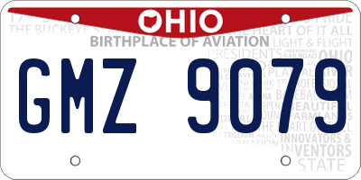 OH license plate GMZ9079