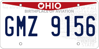 OH license plate GMZ9156