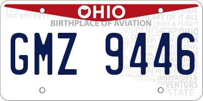 OH license plate GMZ9446