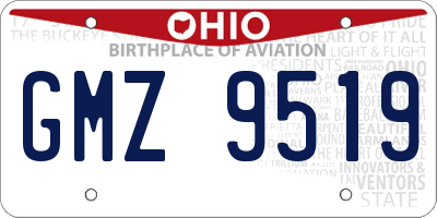 OH license plate GMZ9519