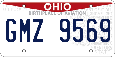 OH license plate GMZ9569