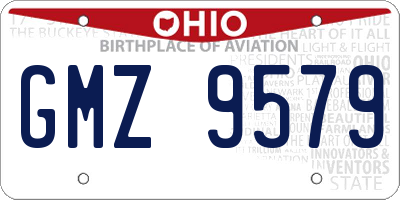 OH license plate GMZ9579