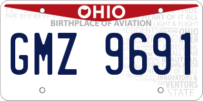 OH license plate GMZ9691