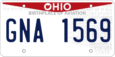 OH license plate GNA1569