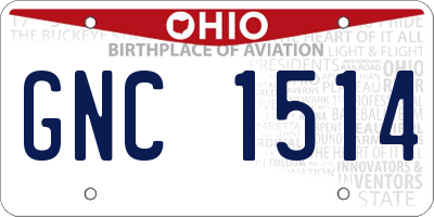 OH license plate GNC1514