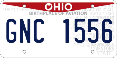 OH license plate GNC1556