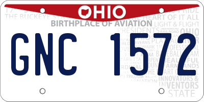 OH license plate GNC1572