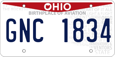 OH license plate GNC1834