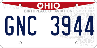 OH license plate GNC3944