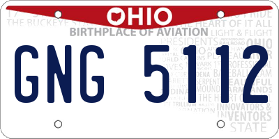 OH license plate GNG5112