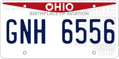 OH license plate GNH6556