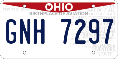 OH license plate GNH7297