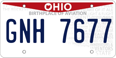 OH license plate GNH7677