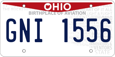 OH license plate GNI1556