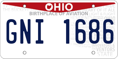 OH license plate GNI1686