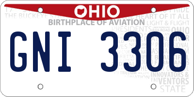 OH license plate GNI3306