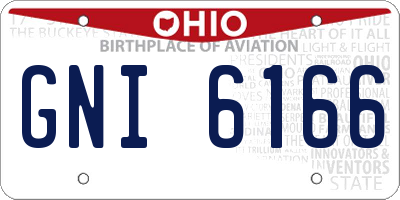 OH license plate GNI6166