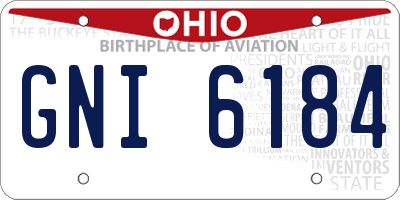 OH license plate GNI6184