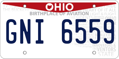 OH license plate GNI6559