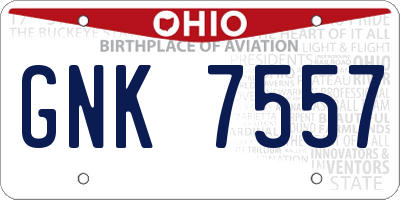 OH license plate GNK7557