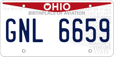 OH license plate GNL6659