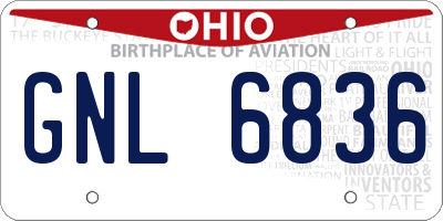 OH license plate GNL6836
