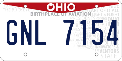 OH license plate GNL7154