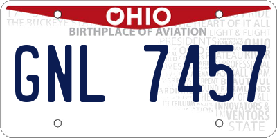OH license plate GNL7457