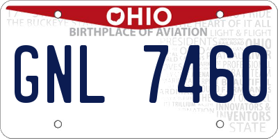 OH license plate GNL7460
