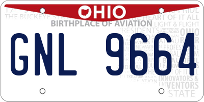 OH license plate GNL9664