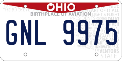 OH license plate GNL9975
