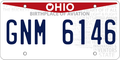 OH license plate GNM6146