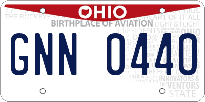 OH license plate GNN0440