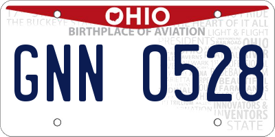 OH license plate GNN0528