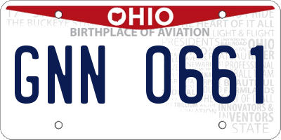 OH license plate GNN0661