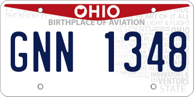 OH license plate GNN1348