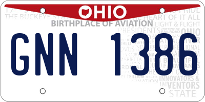 OH license plate GNN1386