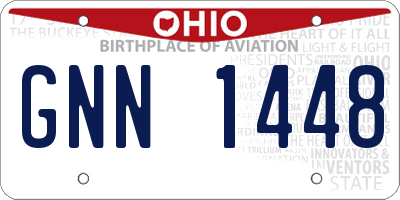 OH license plate GNN1448