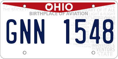 OH license plate GNN1548