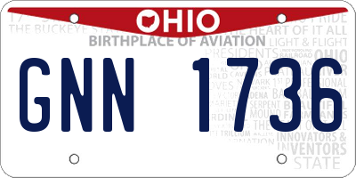 OH license plate GNN1736