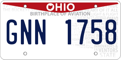 OH license plate GNN1758