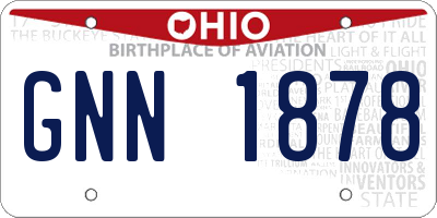 OH license plate GNN1878