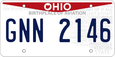 OH license plate GNN2146