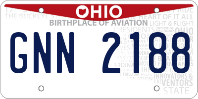 OH license plate GNN2188
