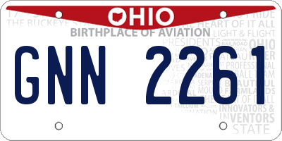OH license plate GNN2261