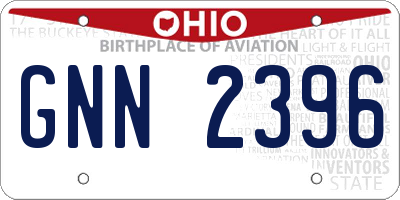OH license plate GNN2396