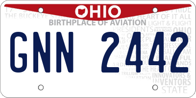 OH license plate GNN2442